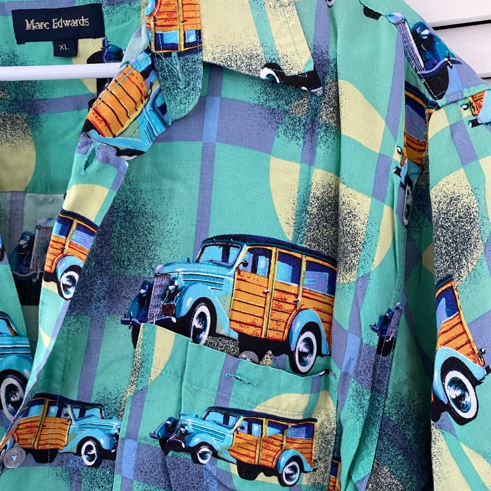 Vintage Car Button Up